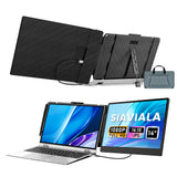 Laptop Screen Extender, 14" Dual Portable Monitor for Laptops 13-17.3", 1080P FHD IPS Display HDMI/USB-C Travel Monitor Extender for Wins Mac Chrome Switch, Plug&Play