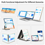 15.6" Laptop Screen Extender, Ultra-Slim Portable Monitor for Laptops with 120% sRGB FHD 1080P IPS, 235°Rotation & Kickstand, Plug n Play for Windows Chome Linux Android Xbox Switch