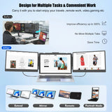 Laptop Screen Extender, 14" 1080P FHD IPS Display for 13"-17.3" Laptops, Portable Monitor Innovation Statues,