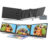 Laptop Screen Extender,14" Triple Monitor for Laptop,FHD 1080P Portable Monitor with Dual Speakers,Fits Laptops 13"-17.3",Plug n Play,Compatible with Wins,Mac,Chrome,PS,Switch