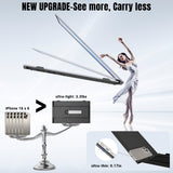 Laptop Screen Extender 0.17" Ultra-Thin, 14" 1080P FHD IPS Portable Monitor, Triple Screen Laptop Monitor Extender for 13"-17" Laptops, Plug & Play for Mac/Android/Chrome