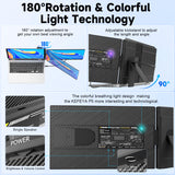 Upgraded Laptop Screen Extender - 15.6" FHD 1080P Portable Monitor for Laptop, Dual Laptop Monitor Extender for 13"-17.3" Laptops, Detachable & Plug and Play for Wins/Mac/Android/Chrome