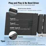 Laptop Screen Extender, 14" 1080P FHD IPS Display for 13"-17.3" Laptops, Portable Monitor Innovation Statues,