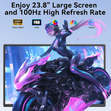 SIAVIALA D1 - 23.8 inch 1080P FHD 100Hz Laptop Screen Extender Large Gaming Monitor VESA Support