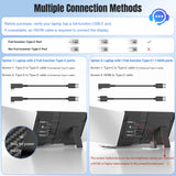 15.6" Laptop Screen Extender, Ultra Light & Thin Triple Portable Monitor for Laptop with 1080P FHD IPS Display, 2 Cable USB-C/HDMI Plug-Play Monitor Extender for Mac/Win/Android, Fits 13-17" Laptops
