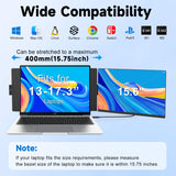 Upgraded Laptop Screen Extender - 15.6" FHD 1080P Portable Monitor for Laptop, Dual Laptop Monitor Extender for 13"-17.3" Laptops, Detachable & Plug and Play for Wins/Mac/Android/Chrome