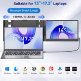 SIAVIALA P6 14” Classic Design Laptop Screen Extender, FHD 1080P IPS Dual Monitor Extender