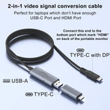Siaviala H5-T Adapter Video Signal Conversion Hub (With Cable) for Siaviala S1/S2/S6/S8/S8 Pro/P5