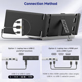 SIAVIALA P6 14” Classic Design Laptop Screen Extender, FHD 1080P IPS Dual Monitor Extender