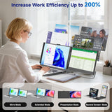 SIAVIALA P6 14” Classic Design Laptop Screen Extender, FHD 1080P IPS Dual Monitor Extender