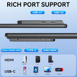 SIAVIALA D1 - 23.8 inch 1080P FHD 100Hz Laptop Screen Extender Large Gaming Monitor VESA Support
