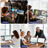 SIAVIALA P6 14” Classic Design Laptop Screen Extender, FHD 1080P IPS Dual Monitor Extender