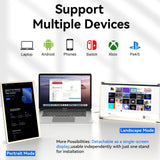 15.6" Laptop Screen Extender, Ultra-Slim Portable Monitor for Laptops with 120% sRGB FHD 1080P IPS, 235°Rotation & Kickstand, Plug n Play for Windows Chome Linux Android Xbox Switch