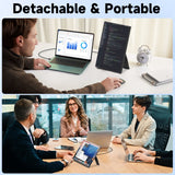 Upgraded Laptop Screen Extender - 15.6" FHD 1080P Portable Monitor for Laptop, Dual Laptop Monitor Extender for 13"-17.3" Laptops, Detachable & Plug and Play for Wins/Mac/Android/Chrome