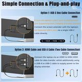 Siaviala KX2 14 inch 2026 Upgraded Portable Monitor, FHD 1080P IPS Display for students