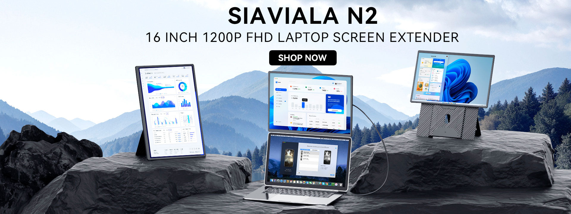 Saivia Computer Siaviala Portable Monitor – Siaviala Laptop Screen Extender