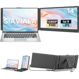 SIAVIALA P6 14” Classic Design Laptop Screen Extender, FHD 1080P IPS Dual Monitor Extender