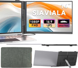 SIAVIALA S8 Laptop Screen Extender, 2025 Upgraded Ultra-Thin 14” FHD 1080P Portable Monitor