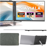 SIAVIALA S8 Laptop Screen Extender, 2025 Upgraded Ultra-Thin 14” FHD 1080P Portable Monitor